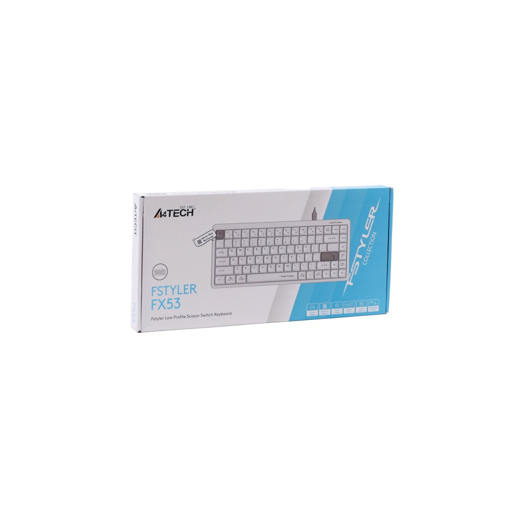 Клавіатура A4Tech FX53 USB UA White (4711421002400)