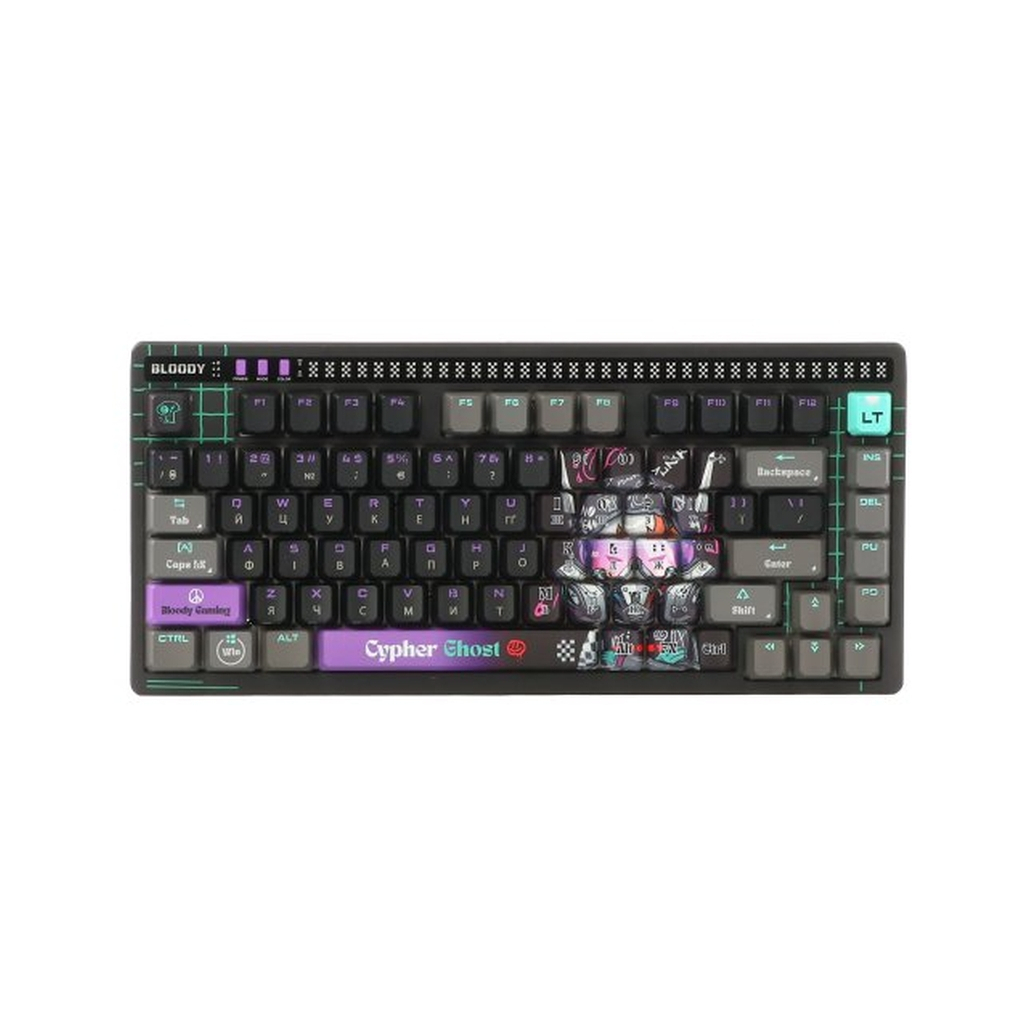 Клавіатура A4Tech AT75 RGB USB UA Cypher Ghost (4711421001830)
