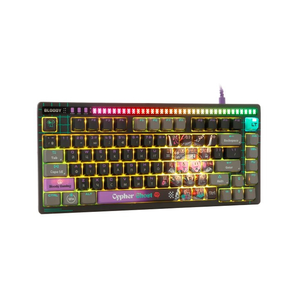 Клавіатура A4Tech AT75 RGB USB UA Cypher Ghost (4711421001830)