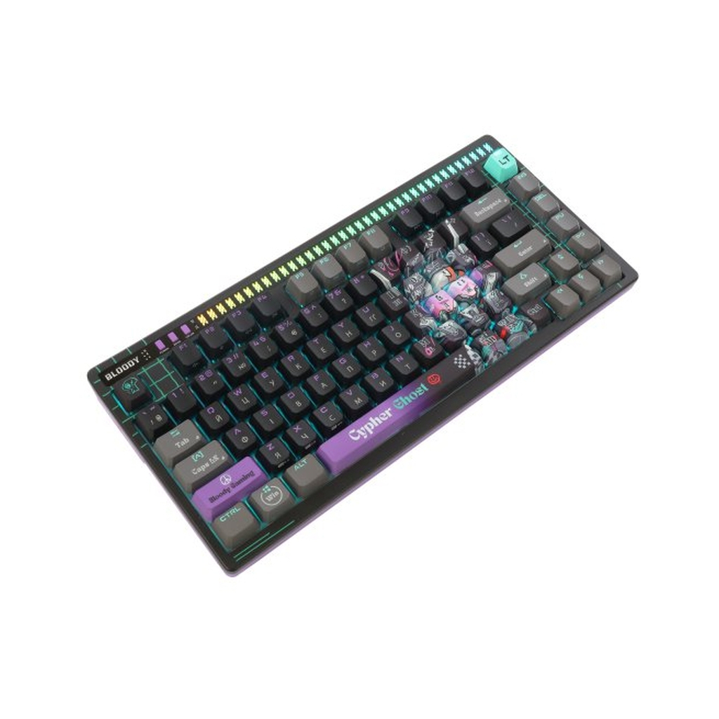 Клавіатура A4Tech AT75 RGB USB UA Cypher Ghost (4711421001830)