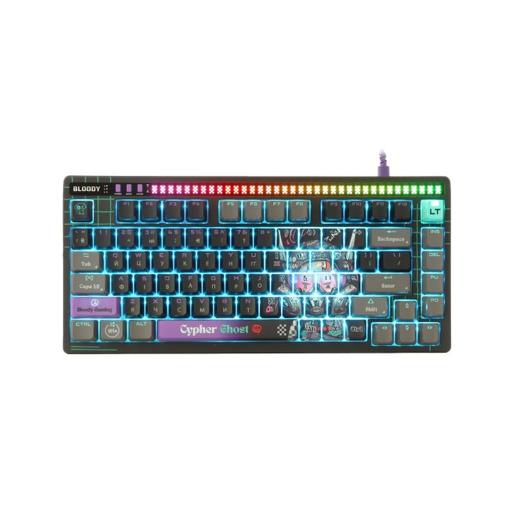 Клавіатура A4Tech AT75 RGB USB UA Cypher Ghost (4711421001830)