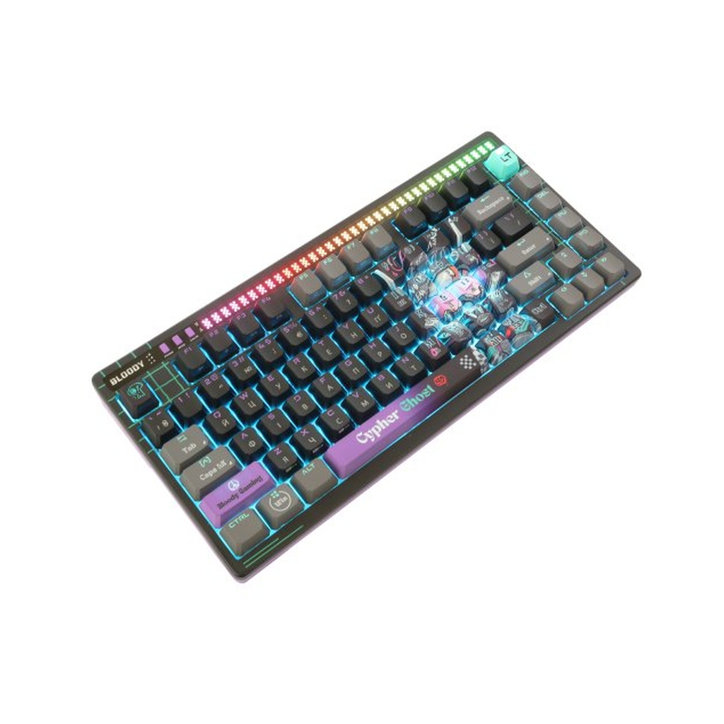 Клавіатура A4Tech AT75 RGB USB UA Cypher Ghost (4711421001830)