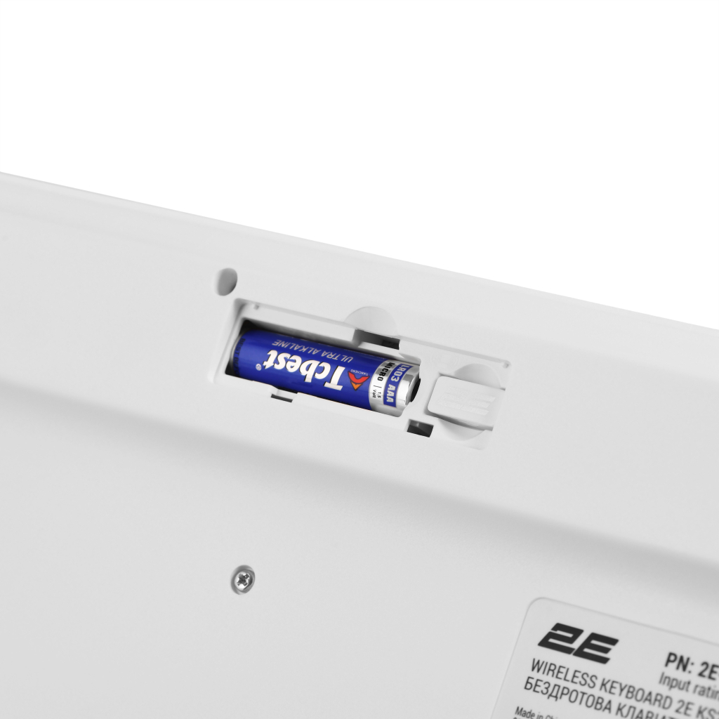 Клавіатура 2E KS260 106key Wireless UA White (2E-KS260WWH_UA)