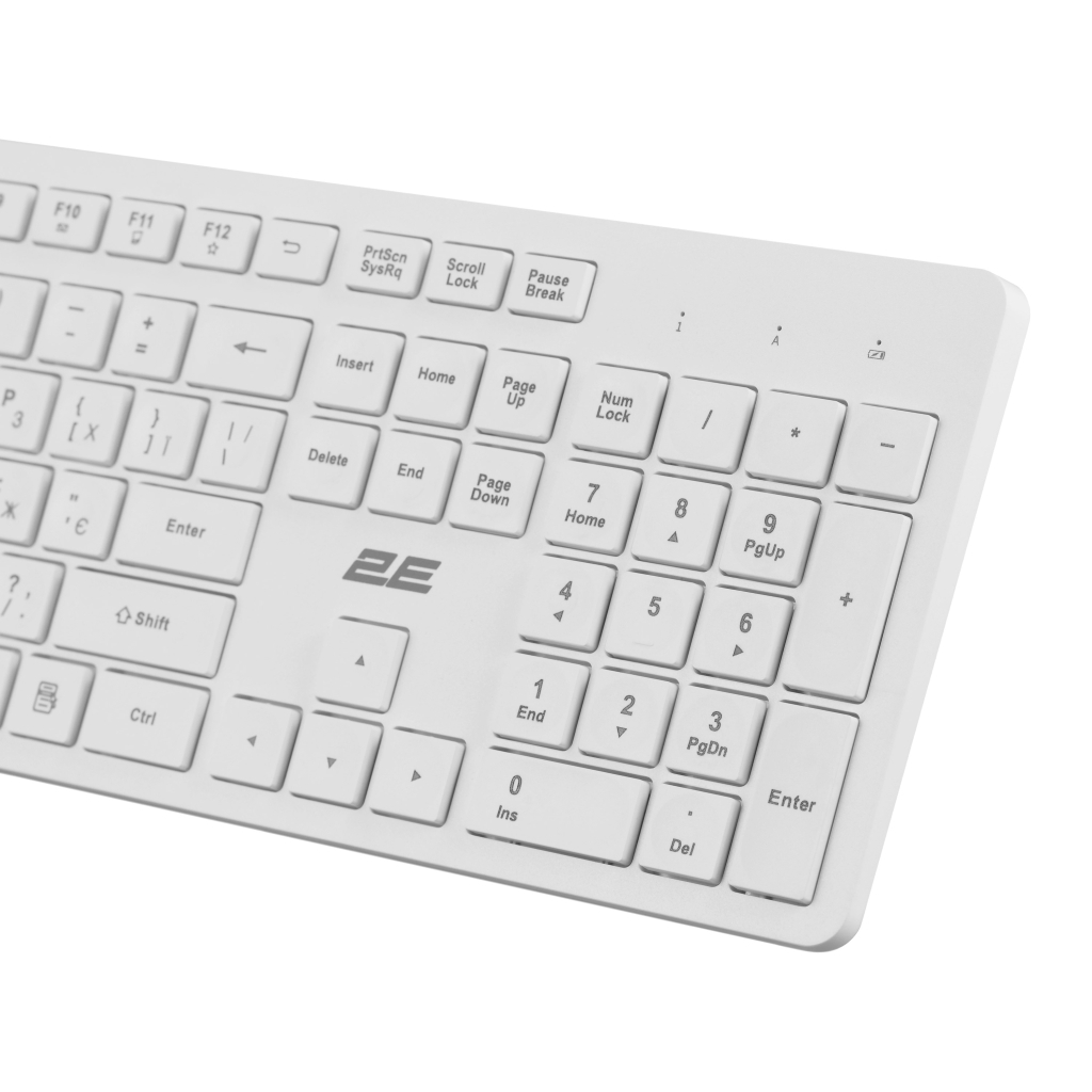 Клавіатура 2E KS260 106key Wireless UA White (2E-KS260WWH_UA)