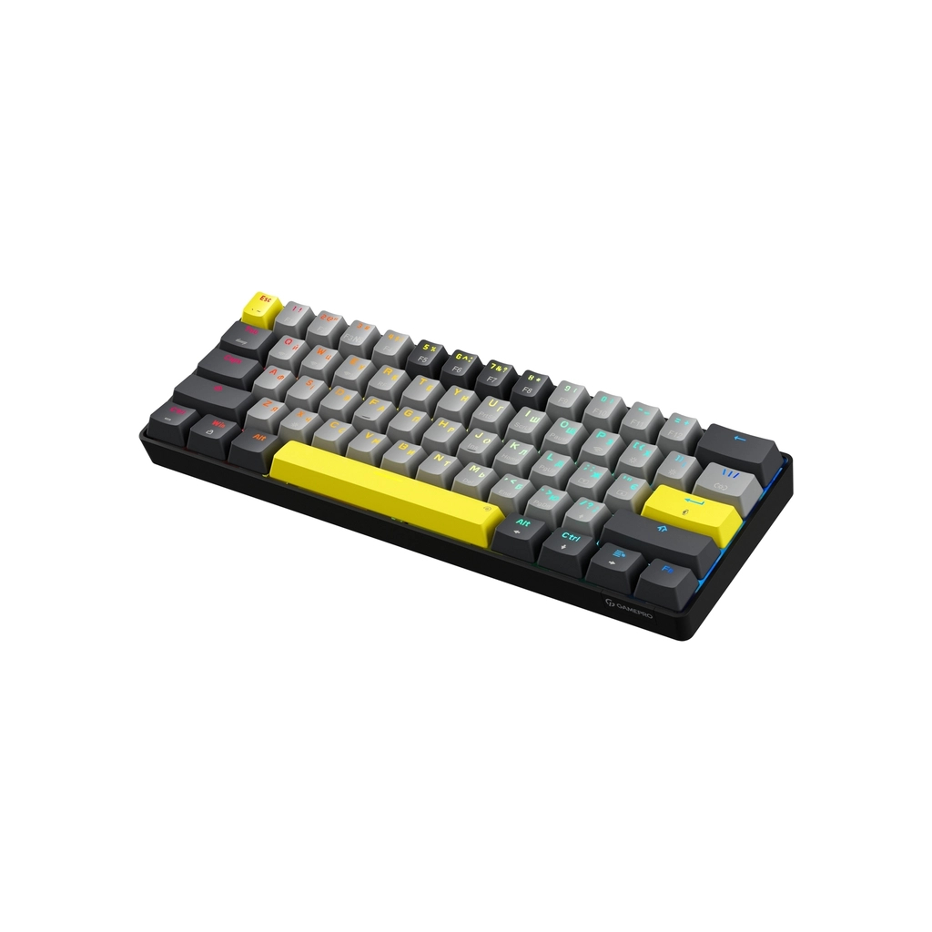 Клавіатура GamePro MK130G Pro Outemu Red Switch Hot-Swap 60 RGB USB/Wireless/Bluetooth Black (MK130G Pro)