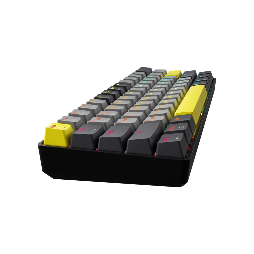 Клавіатура GamePro MK130G Pro Outemu Red Switch Hot-Swap 60 RGB USB/Wireless/Bluetooth Black (MK130G Pro)
