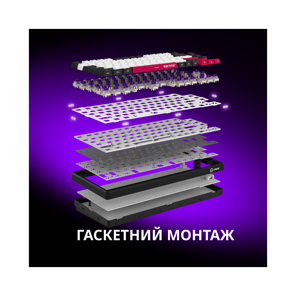 Клавіатура Lorgar KBP7075W Pro RGB Wireless/Bluetooth/USB UA Beige (LRG-KBP7075W-RT-US)