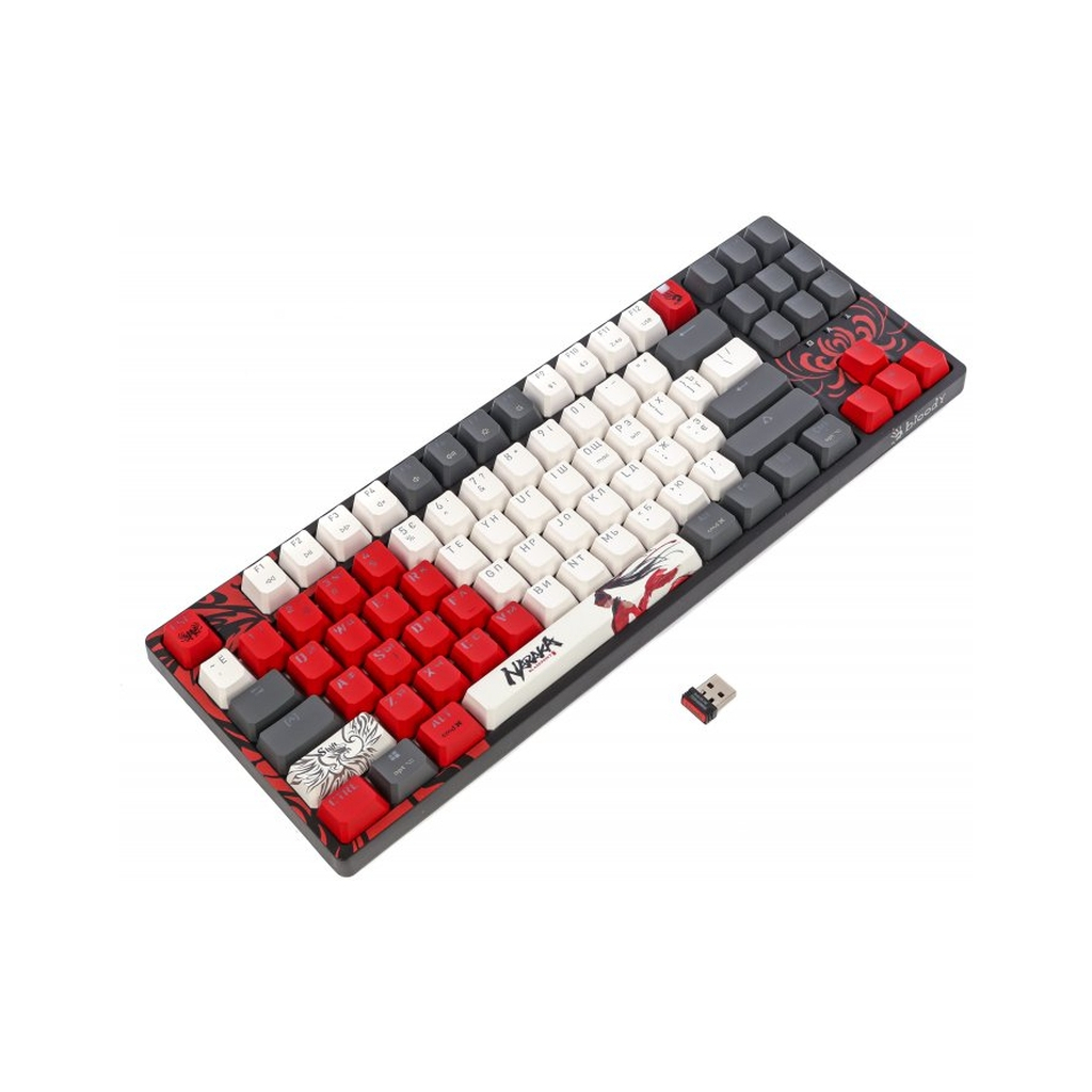 Клавіатура A4Tech Bloody WS87 Naraka Wireless/Bluetooth Black/Red (4711421001113)