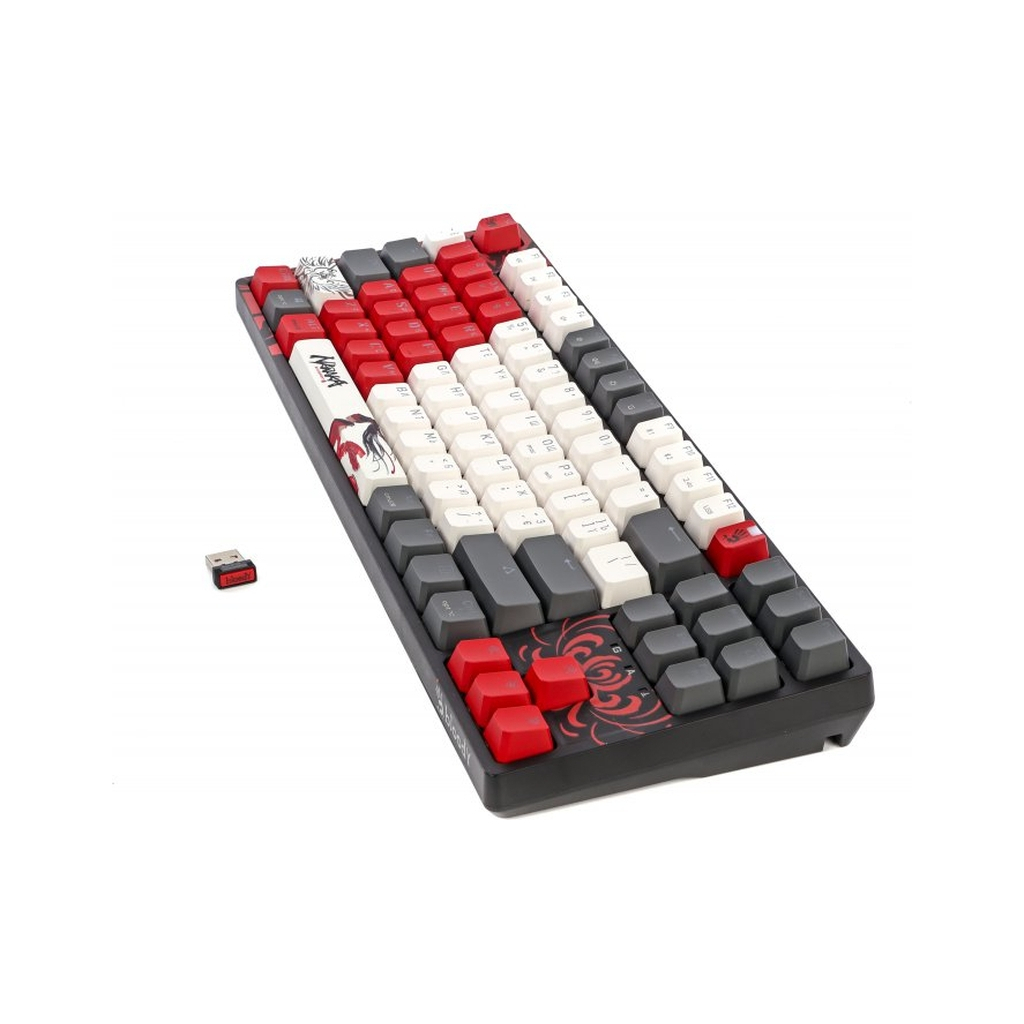 Клавіатура A4Tech Bloody WS87 Naraka Wireless/Bluetooth Black/Red (4711421001113)