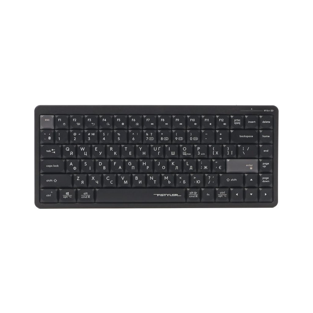 Клавіатура A4Tech FBX53C Wireless/Bluetooth UA Black (4711421001908)