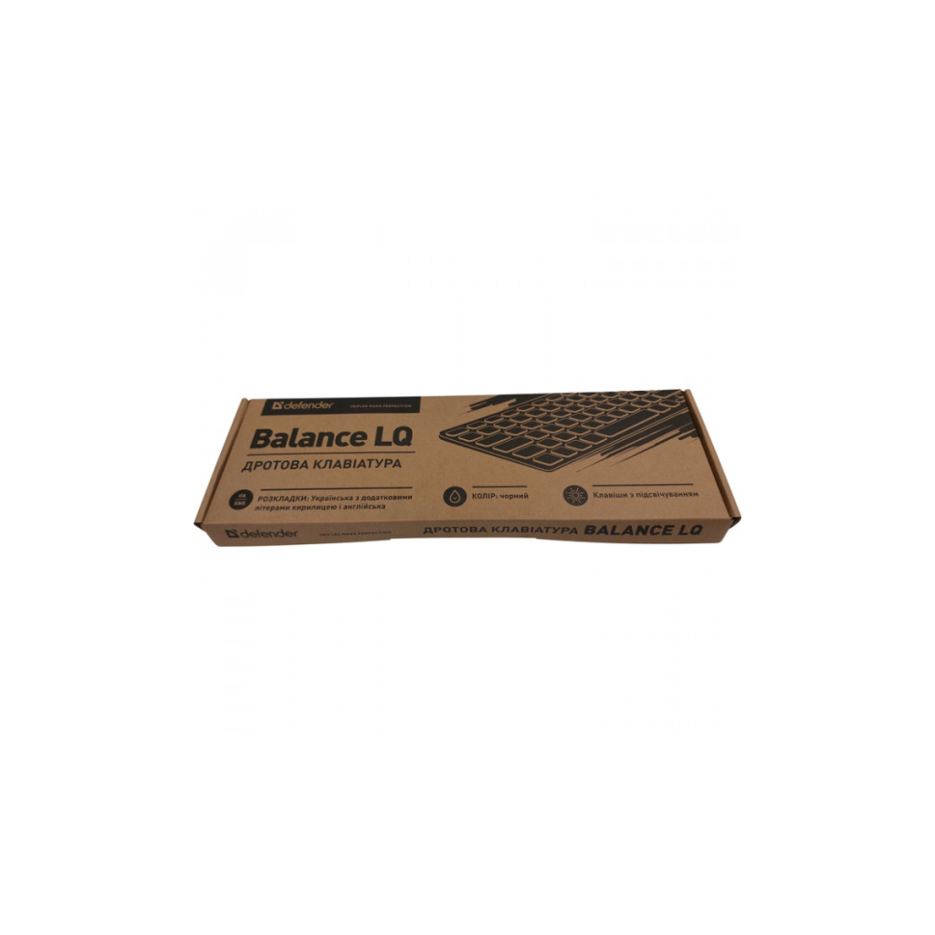 Клавіатура Defender Balance LQ LED USB UA Black (450790)