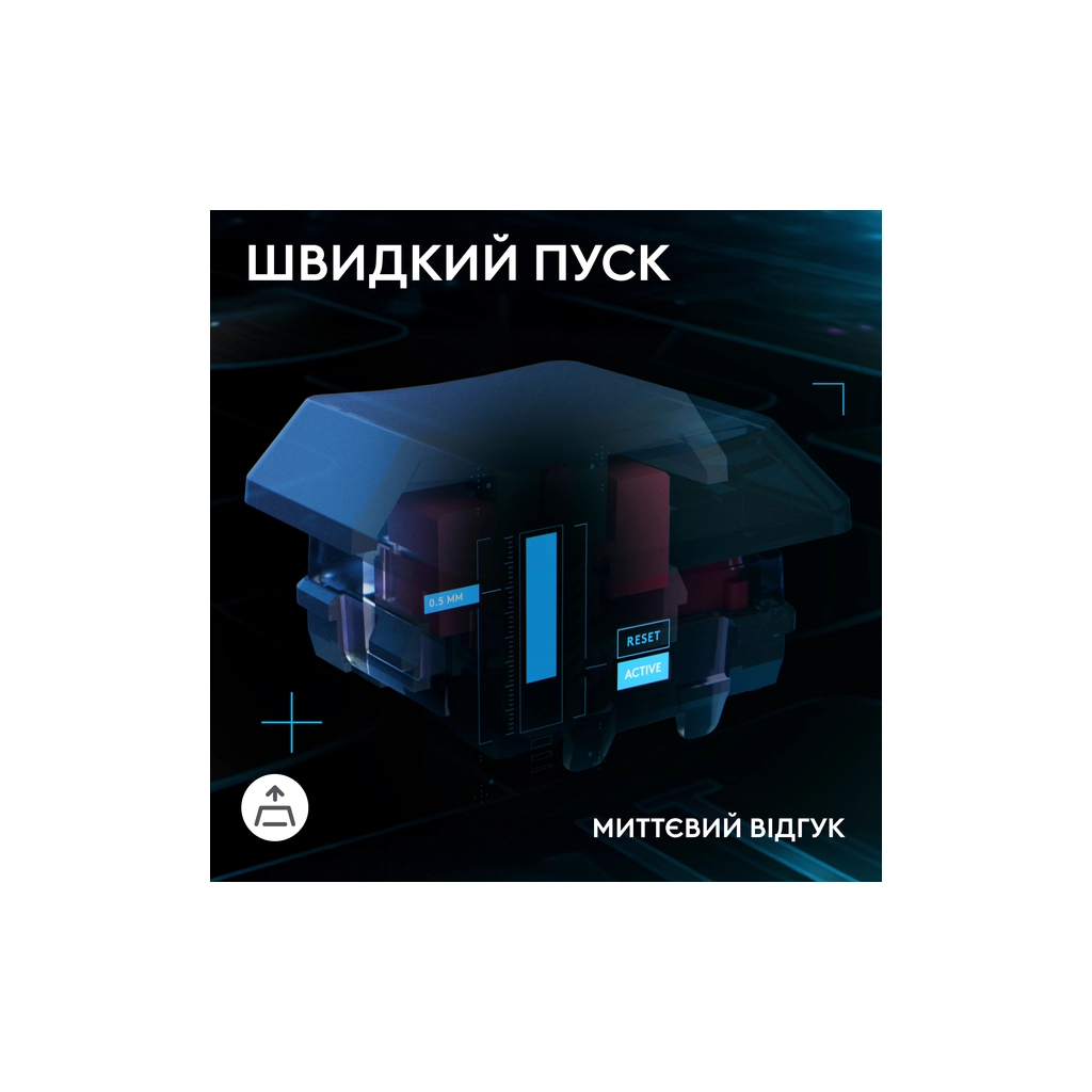 Клавіатура Logitech G515 Rapid TKL Wired USB UA Black (920-013861)