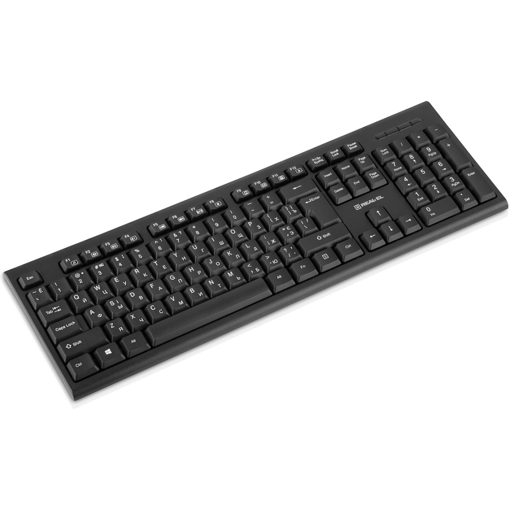 Клавіатура REAL-EL RK-507 USB Black (EL123100050)