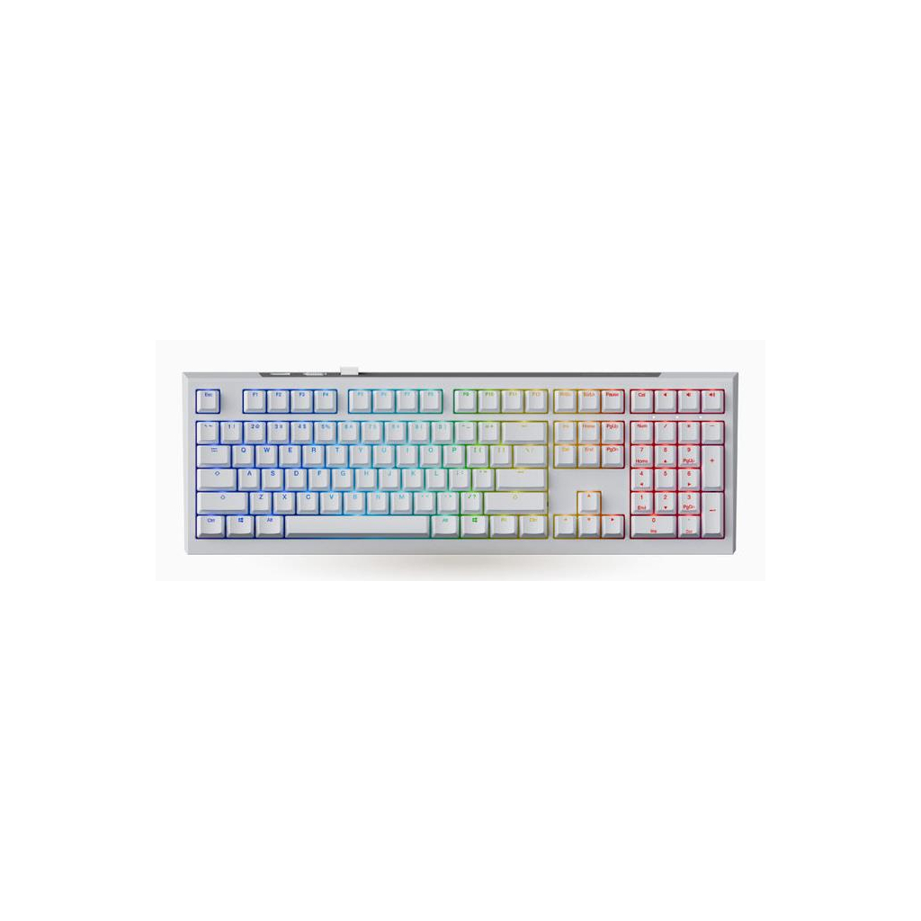 Клавіатура Ducky One X Magnetic Switch Wireless UA White (ON2408AST3-DAUSPDOECL2WW1)