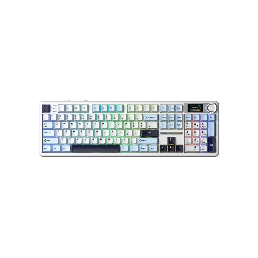 Клавіатура Aula F108 Pro Reaper Switch USB/Bluetooth/2.4G White (6978080501318)