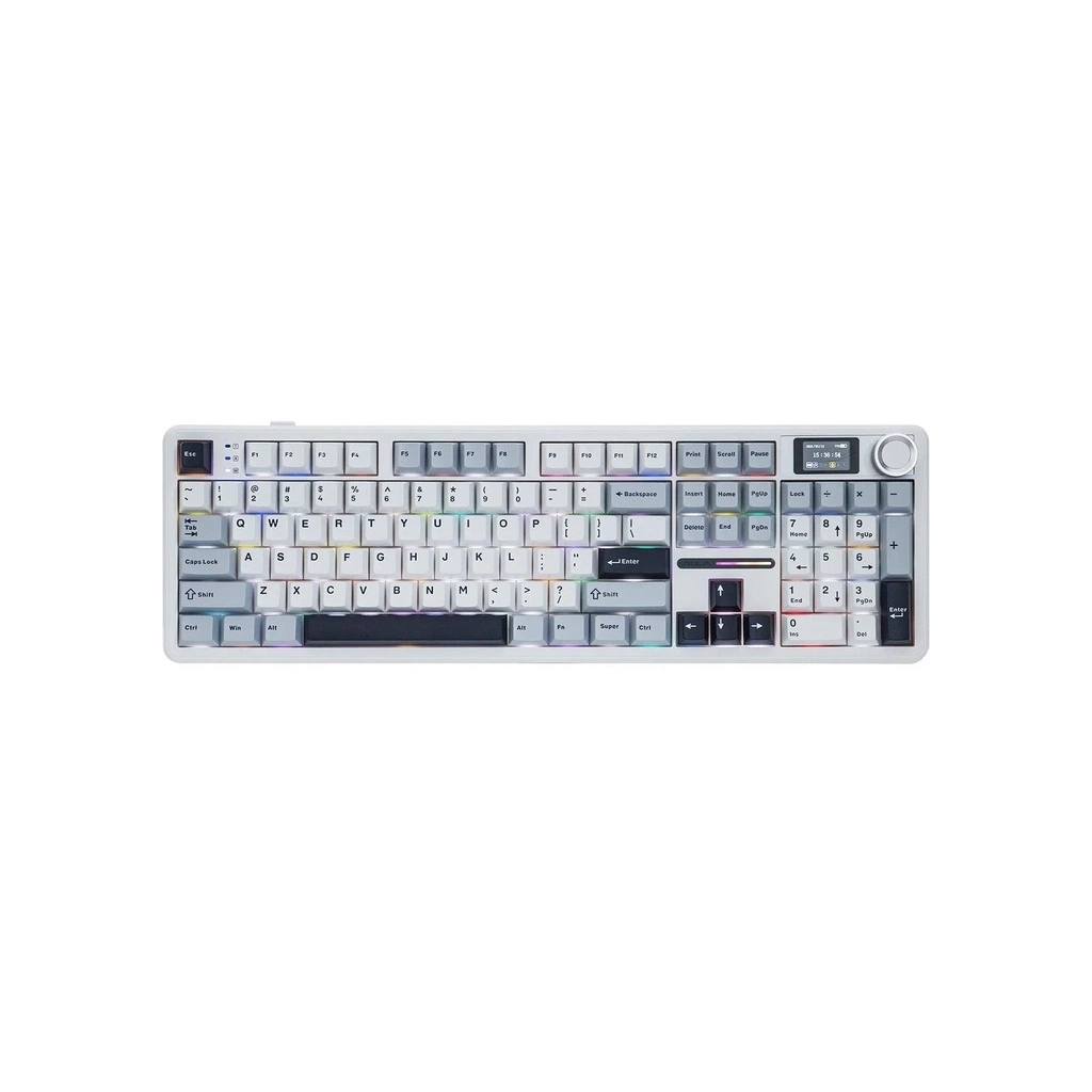 Клавіатура Aula F108 Pro Reaper Switch USB/Bluetooth/2.4G White (6978080501318)