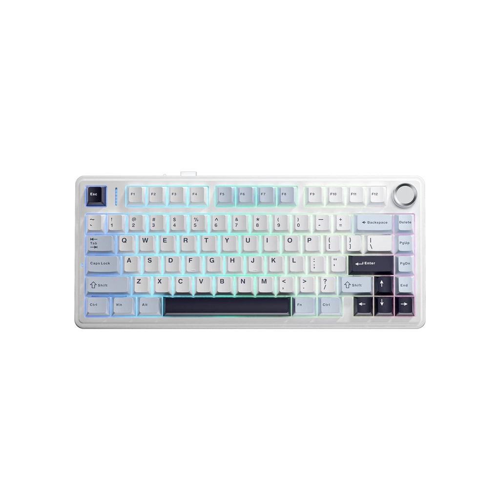 Клавіатура Aula F75 Pink Switch USB UA White (6978080504883)