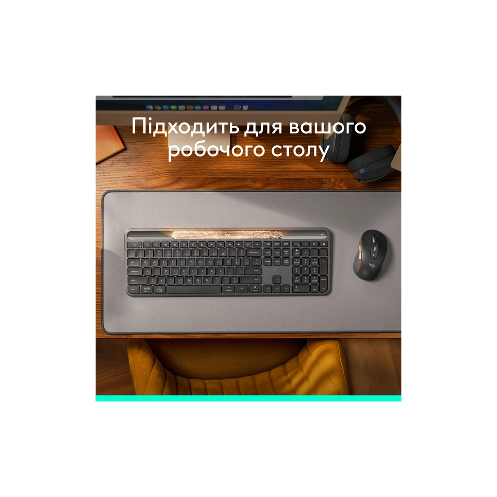 Клавіатура Logitech Slim Solar+ Bluetooth Graphite (920-013764)