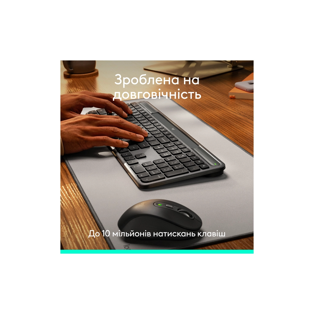 Клавіатура Logitech Slim Solar+ Bluetooth Graphite (920-013764)