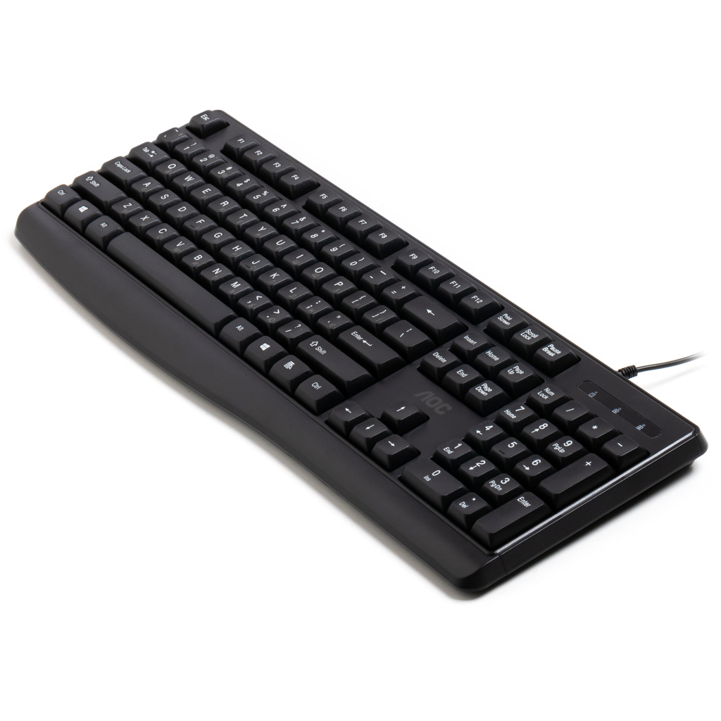 Клавіатура AOC KB120B USB UA Black (KB120B/97)