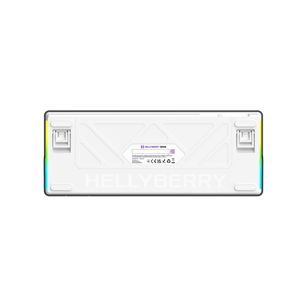 Клавіатура Hator Hellyberry HK60 Mechanical Linear RGB USB UA White/Violet (HK60)