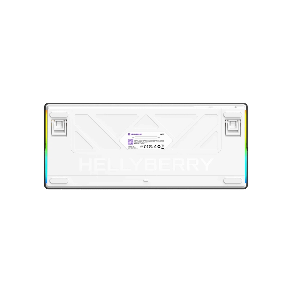 Клавіатура Hator Hellyberry HK75 Mechanical Linear RGB USB UA White/Violet (HK75)