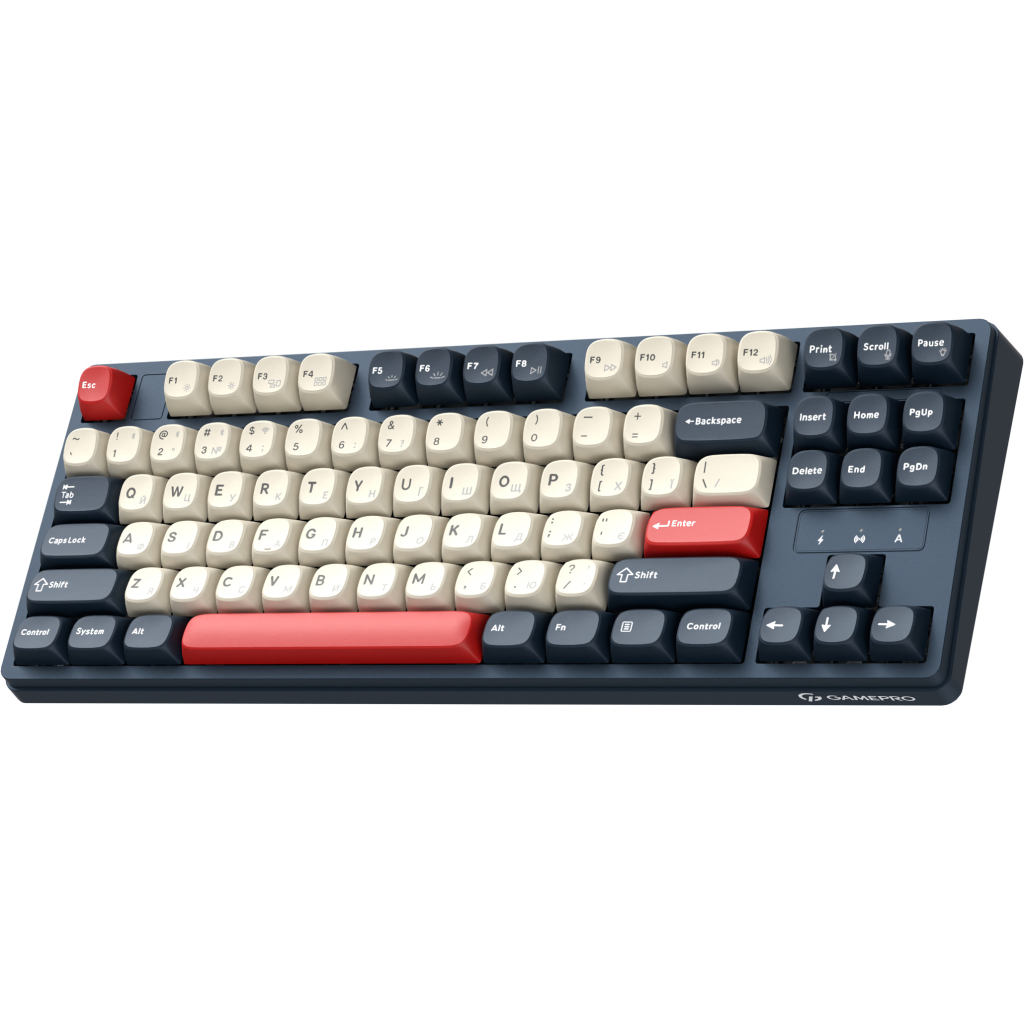 Клавіатура GamePro Asgard Ragnar Wireless/Bluetooth/USB UA Blue (MK285BL)