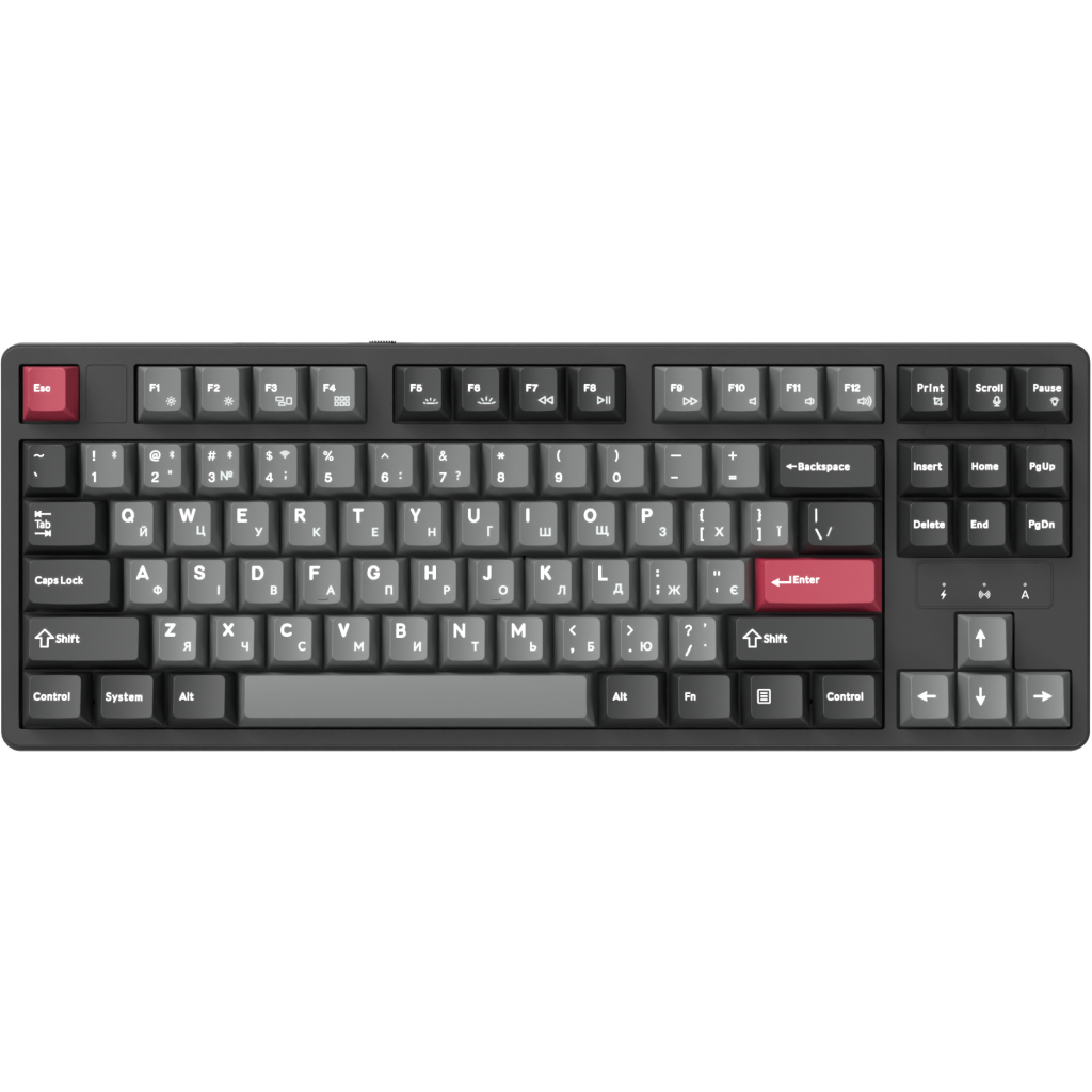 Клавіатура GamePro Asgard Ragnar Wireless/Bluetooth/USB UA Black (MK285BK)