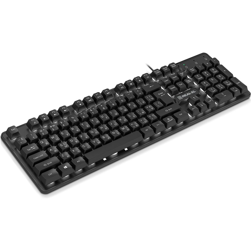 Клавіатура REAL-EL RK-7015 USB Black (EL123100049)