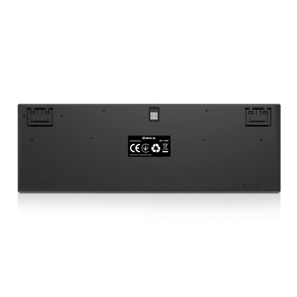 Клавіатура REAL-EL RK-715W Wireless/Bluetooth Black/Gray (EL123100051)