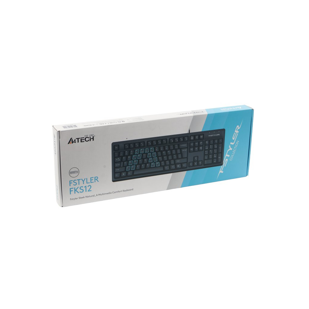 Клавіатура A4Tech FKS12 USB UA Black (4711421003155)