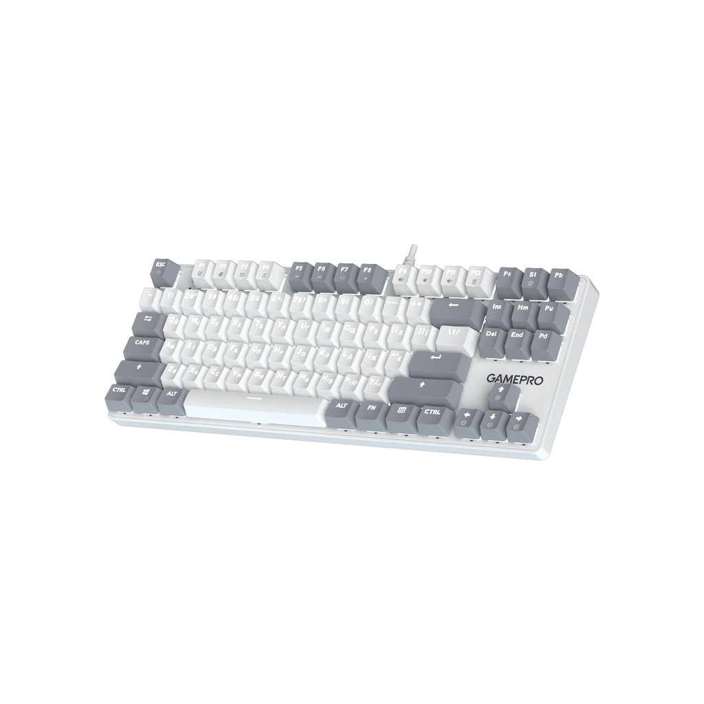 Клавіатура GamePro Genesis Metallic MK110W Outemu Red Switch USB UA White (MK110W)