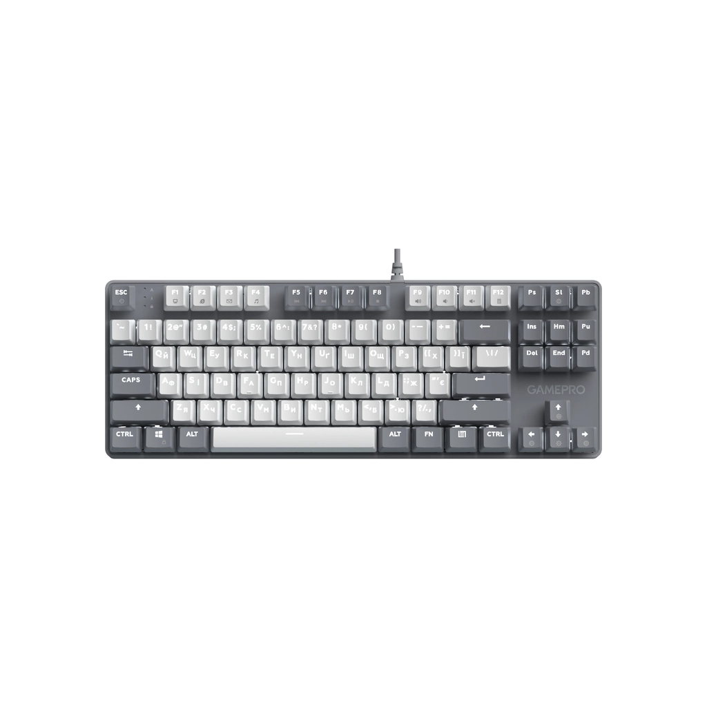 Клавіатура GamePro Genesis Metallic MK110G Outemu Red Switch USB UA Gray (MK110G)