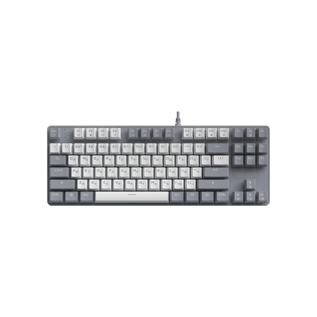 Клавіатура GamePro Genesis Metallic MK110G Outemu Red Switch USB UA Gray (MK110G)