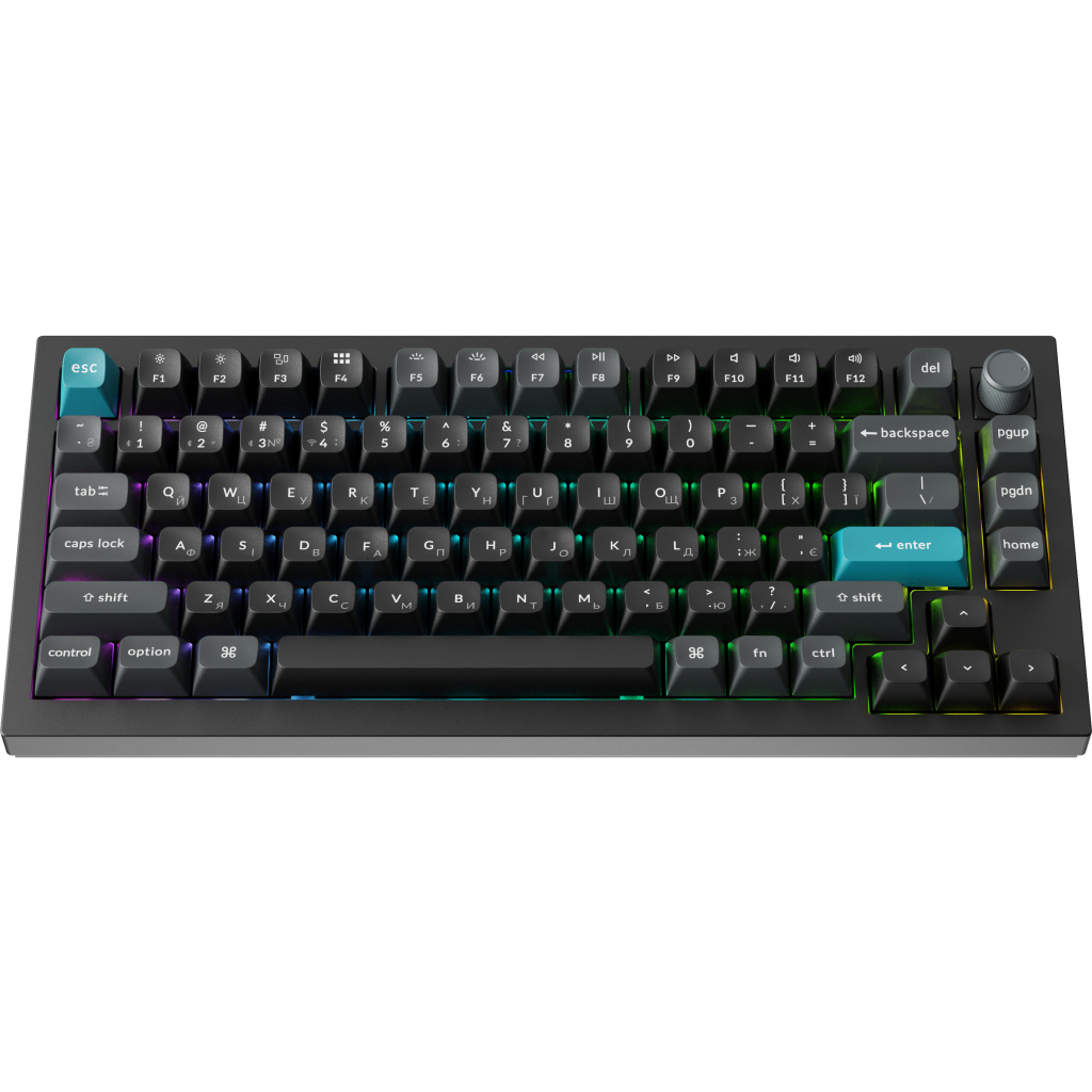 Клавіатура Keychron Q1 Ultra Keychron Red Switch RGB UA Black (Q1U-M1-UA)