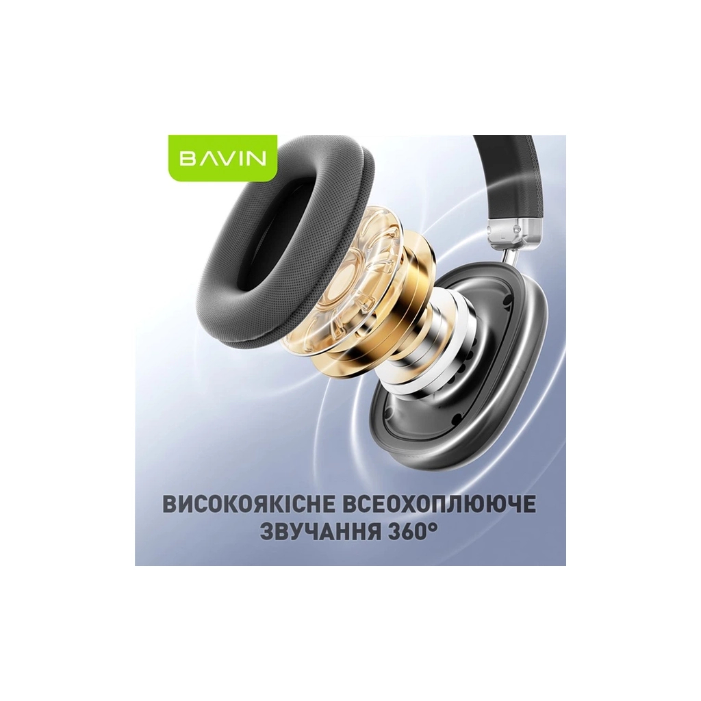 Навушники BAVIN BH-55 Hi-Res Black (HB-BH-55 BK)