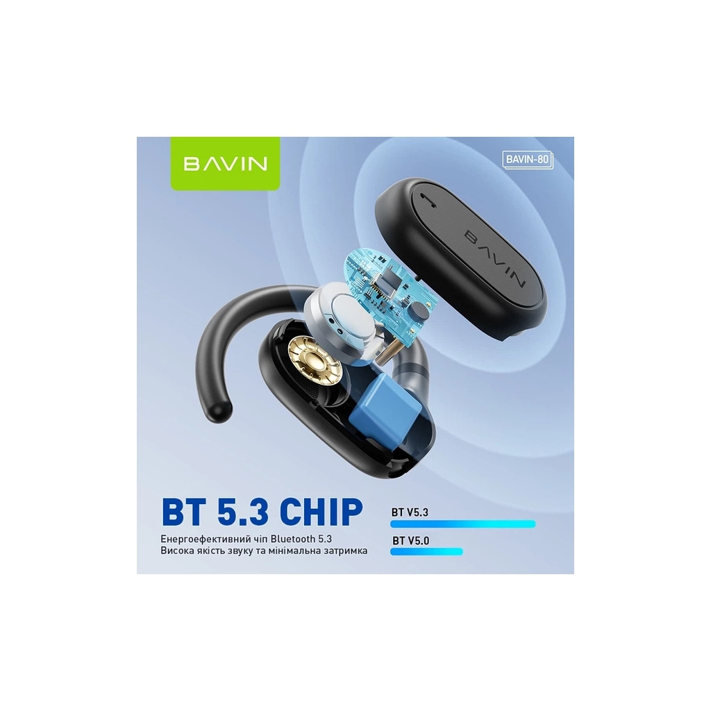 Навушники BAVIN BAVIN-80 Hi-Res Black (HB-BA-80-BK)