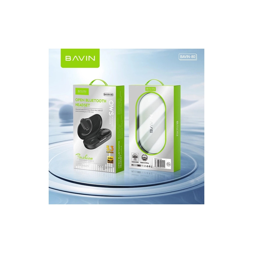 Навушники BAVIN BAVIN-80 Hi-Res Black (HB-BA-80-BK)