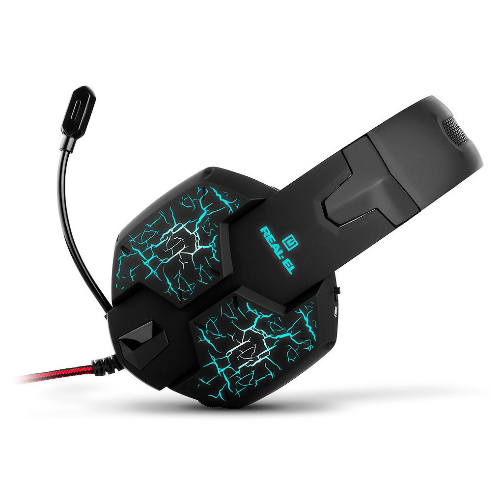 Навушники REAL-EL GDX-7750 Black/Red (EL124100048)