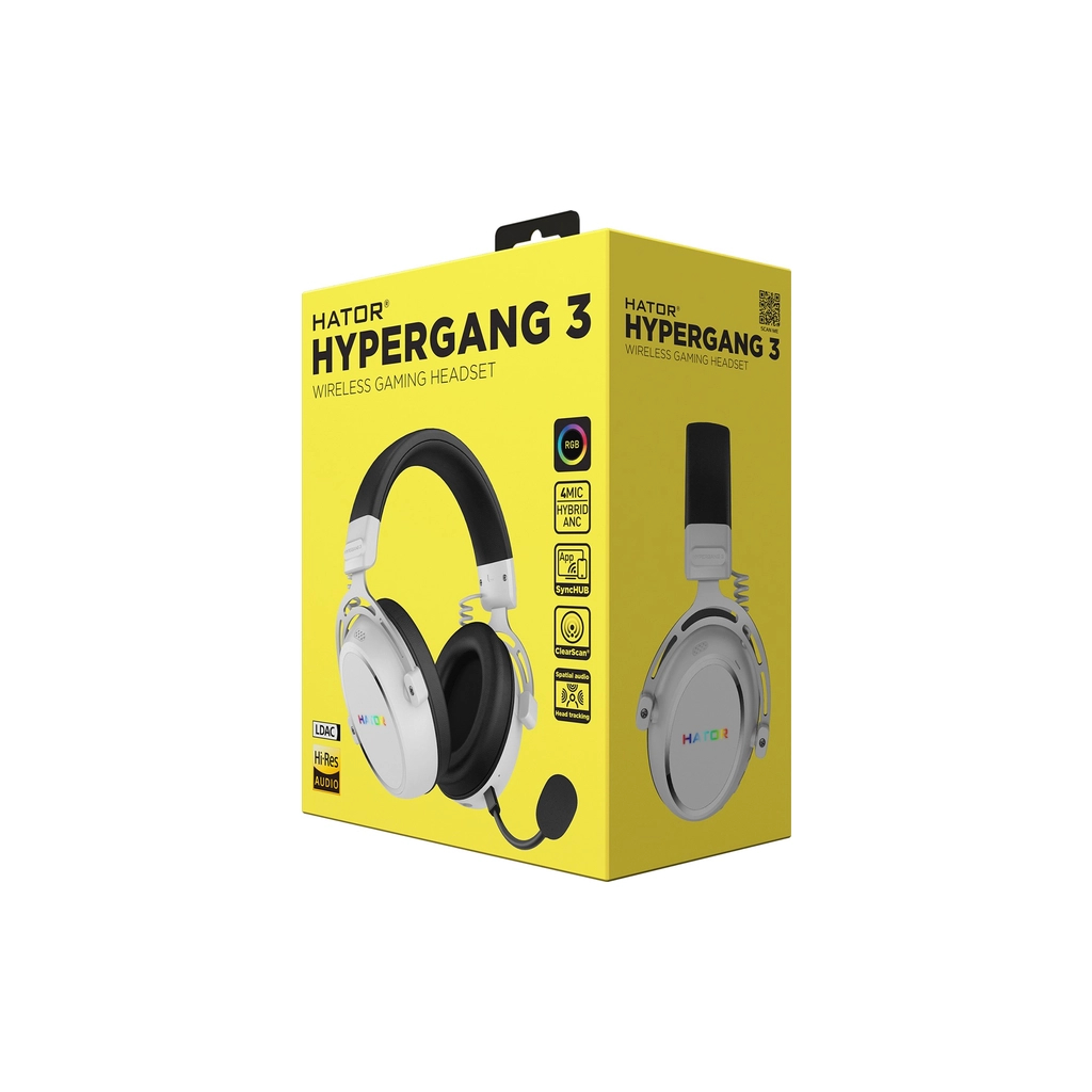 Навушники Hator Hypergang 3 Wireless White (ESH56)