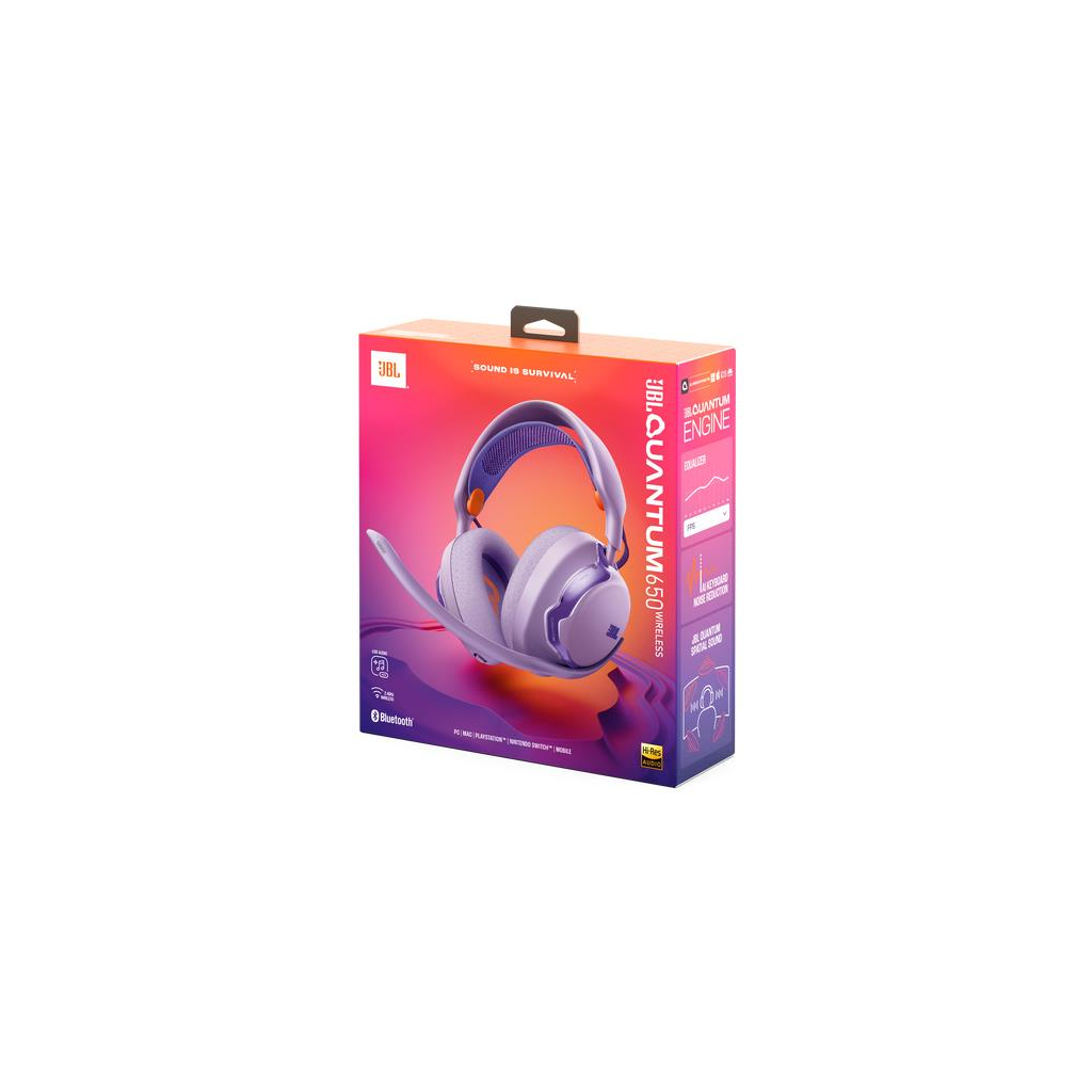 Навушники JBL Quantum 650 Purple (JBLQTUM650PUR)