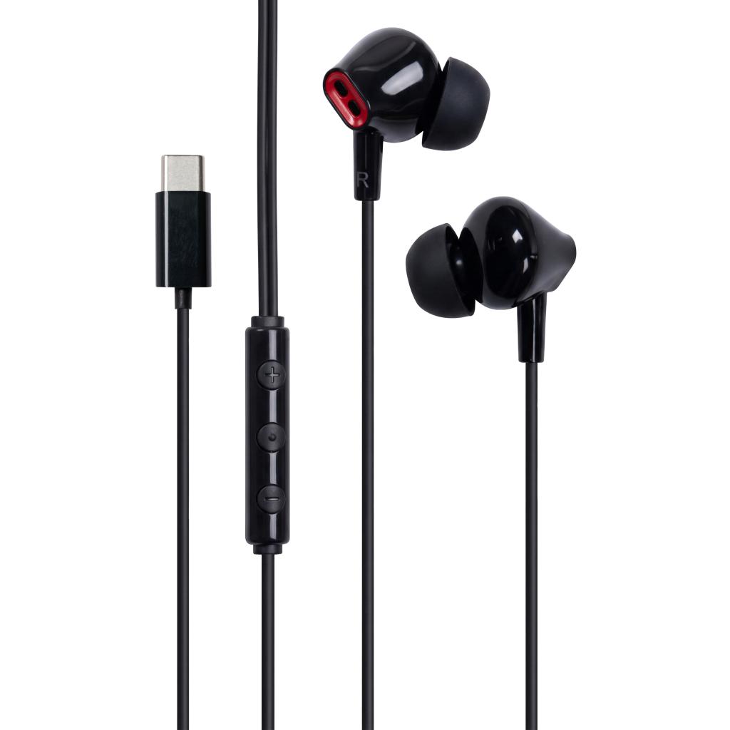 Навушники Vention Echo Lite USB-C In-Ear Wired Black (GBBBAV)
