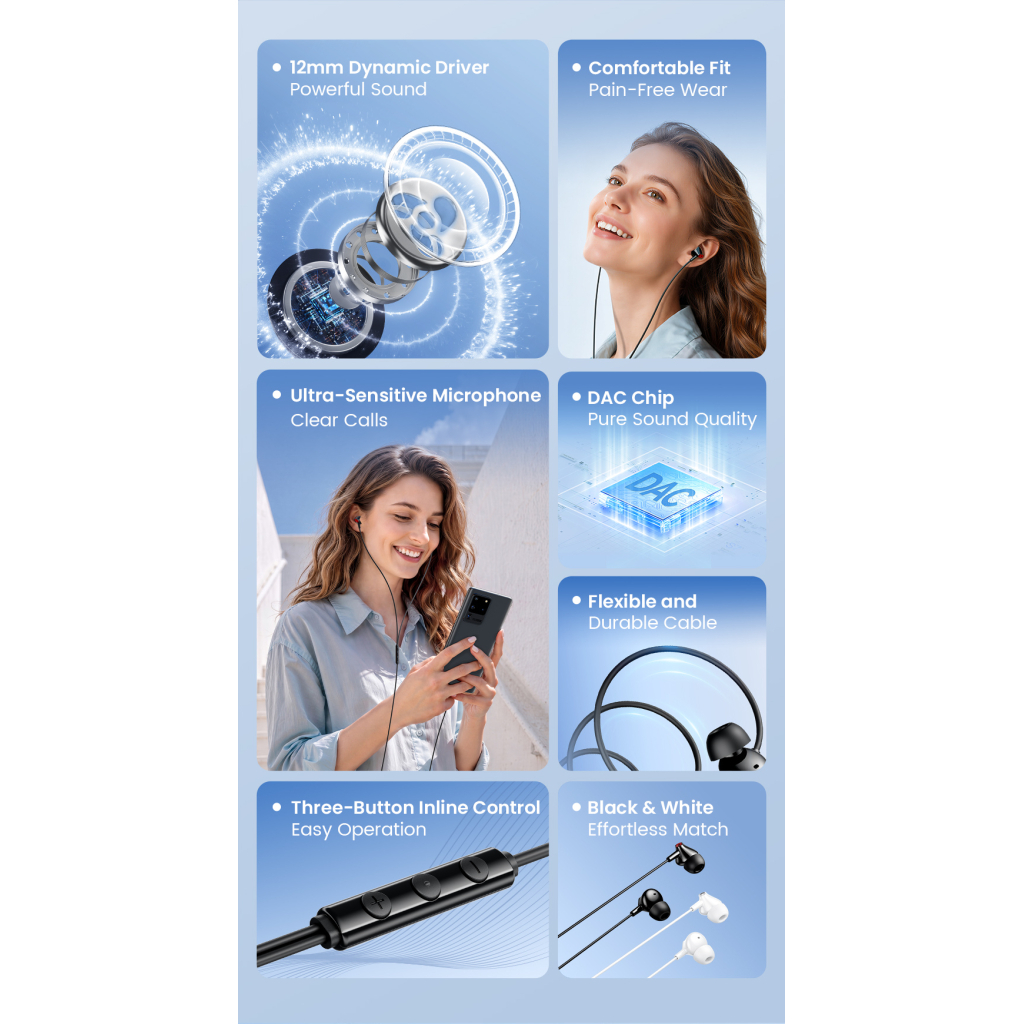 Навушники Vention Echo Lite USB-C In-Ear Wired Black (GBBBAV)