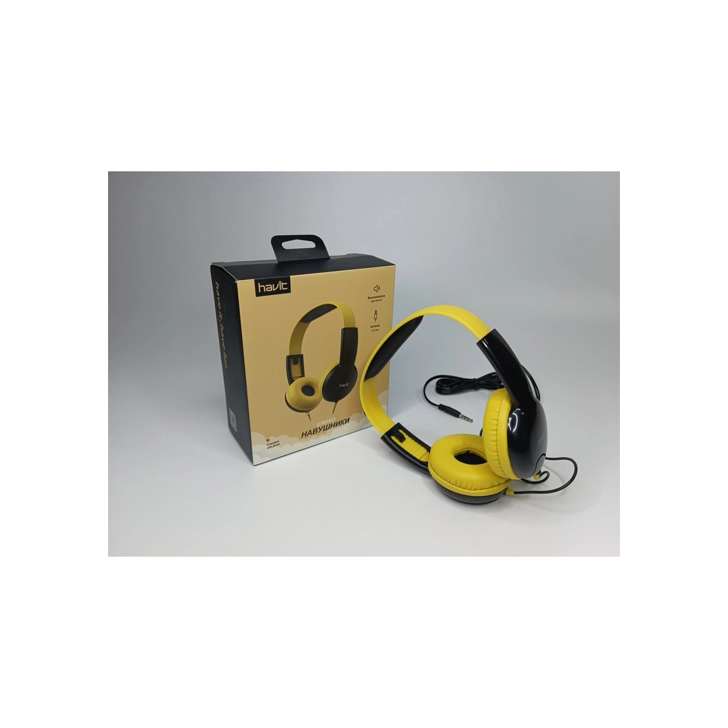 Навушники Havit HV-H211d Yellow/Black (HV-H211d)