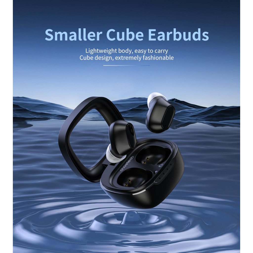 Навушники Choetech TWS Small Cube Black (BH-T23-BK)