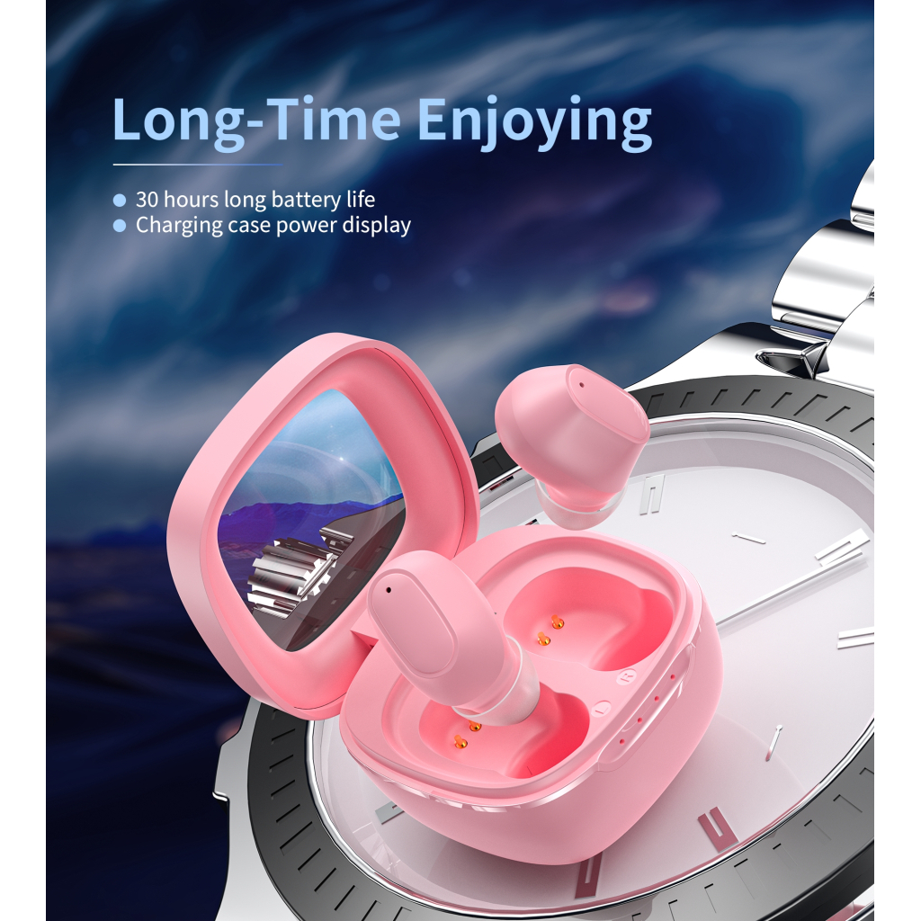 Навушники Choetech TWS Small Cube Pink (BH-T23-PK)