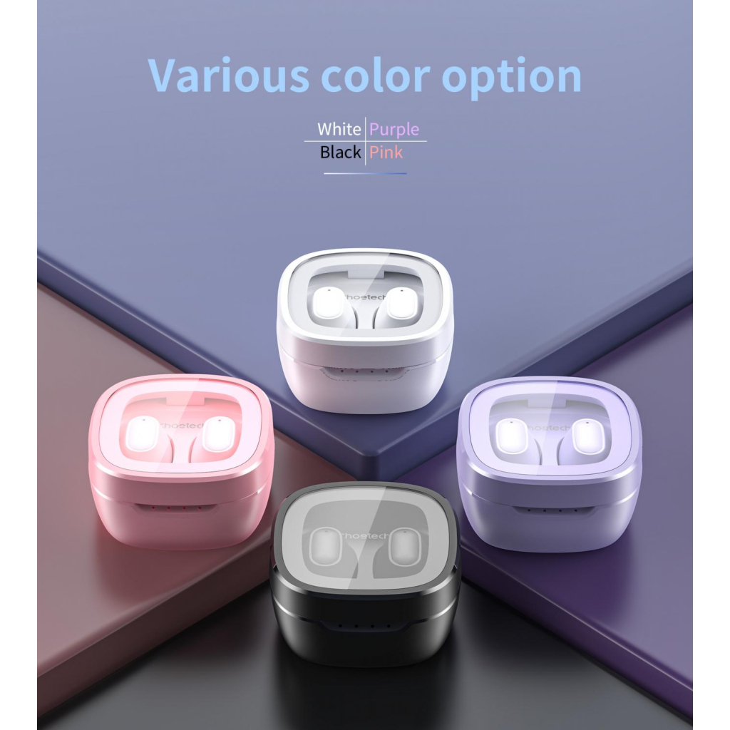 Навушники Choetech TWS Small Cube Pink (BH-T23-PK)