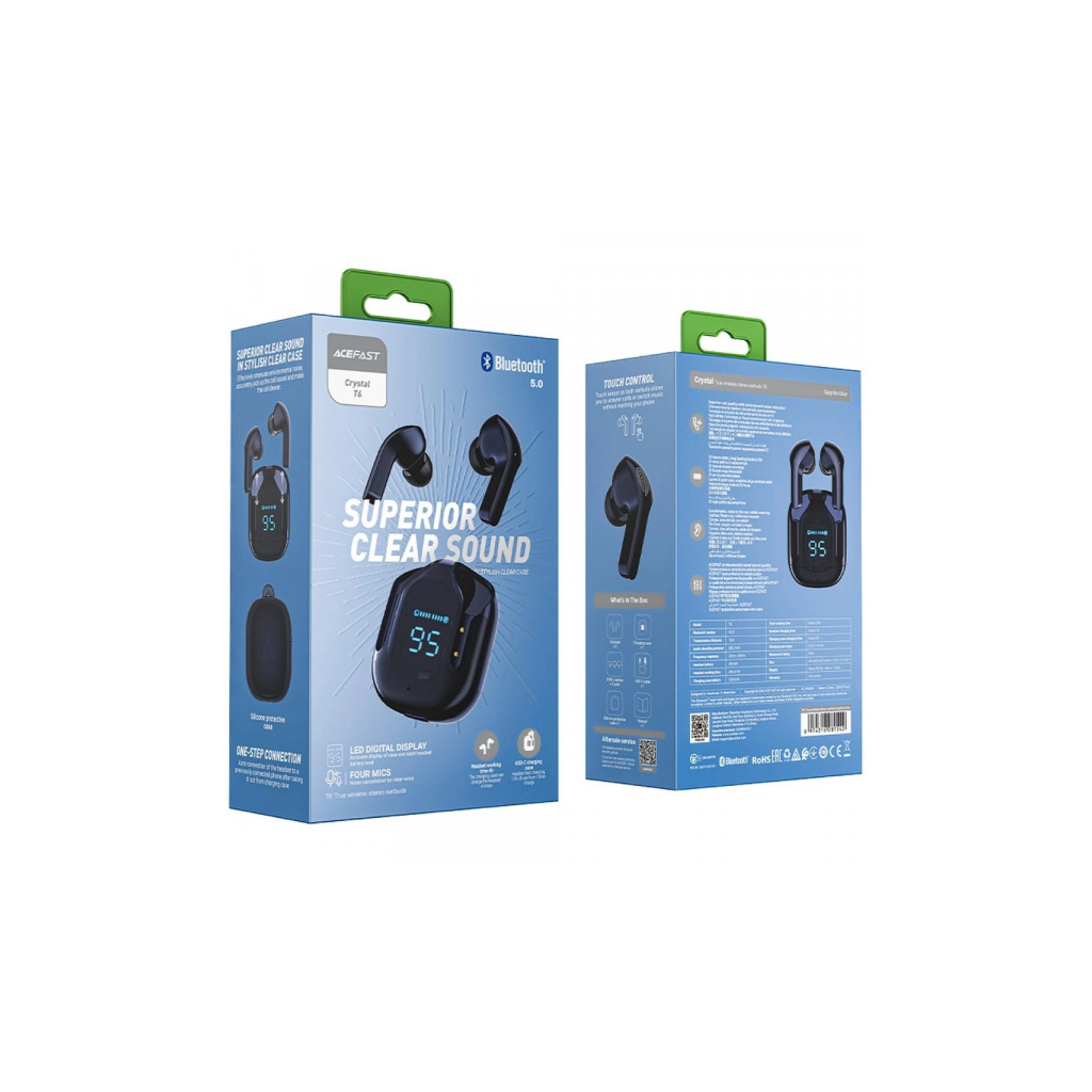 Навушники Acefast T6 Sapphire Blue (6974316281542)