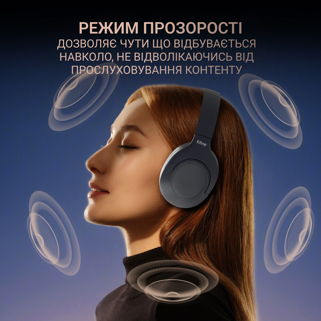 Навушники Fifine X3 Wireless Black (X3)