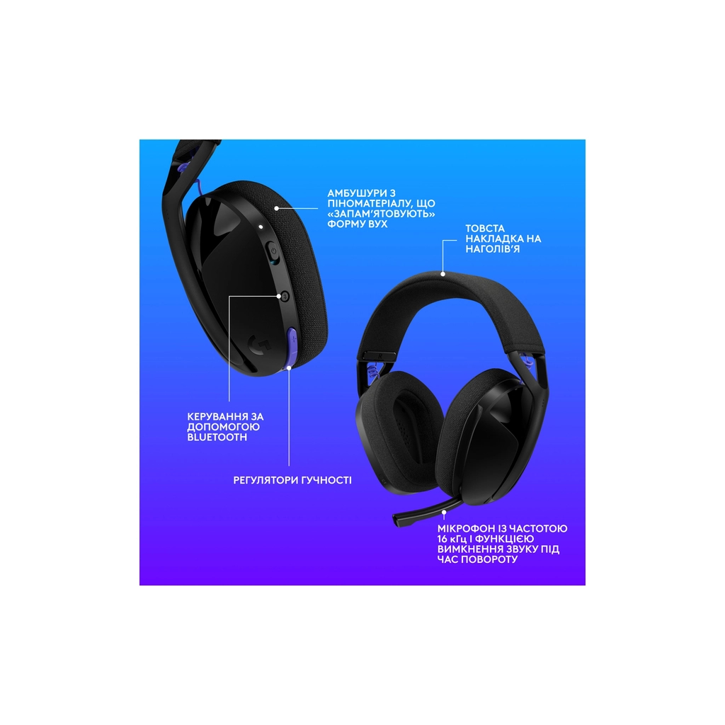 Навушники Logitech G321 Lightspeed Black (981-001563)